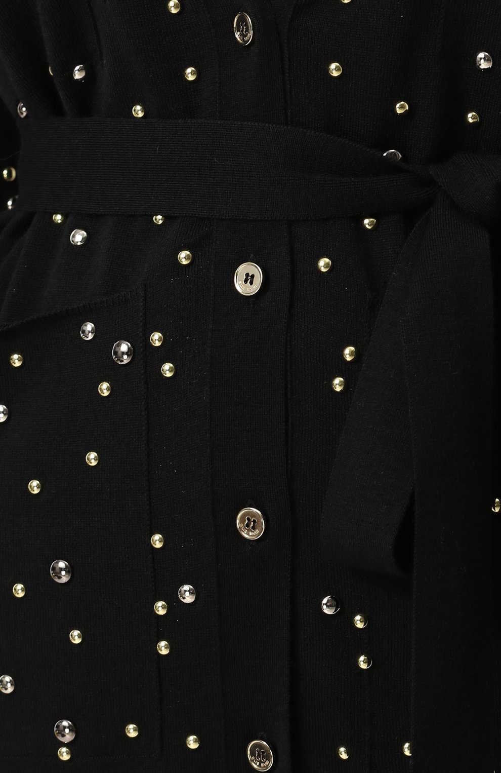 Шерстяной кардиган с декоративными пуговицами ELIE SAAB черного цвета по цене 152500 руб., арт. 9960, фото 5 Шерстяной кардиган с декоративными пуговицами ELIE SAAB, арт. 9960, фото 5