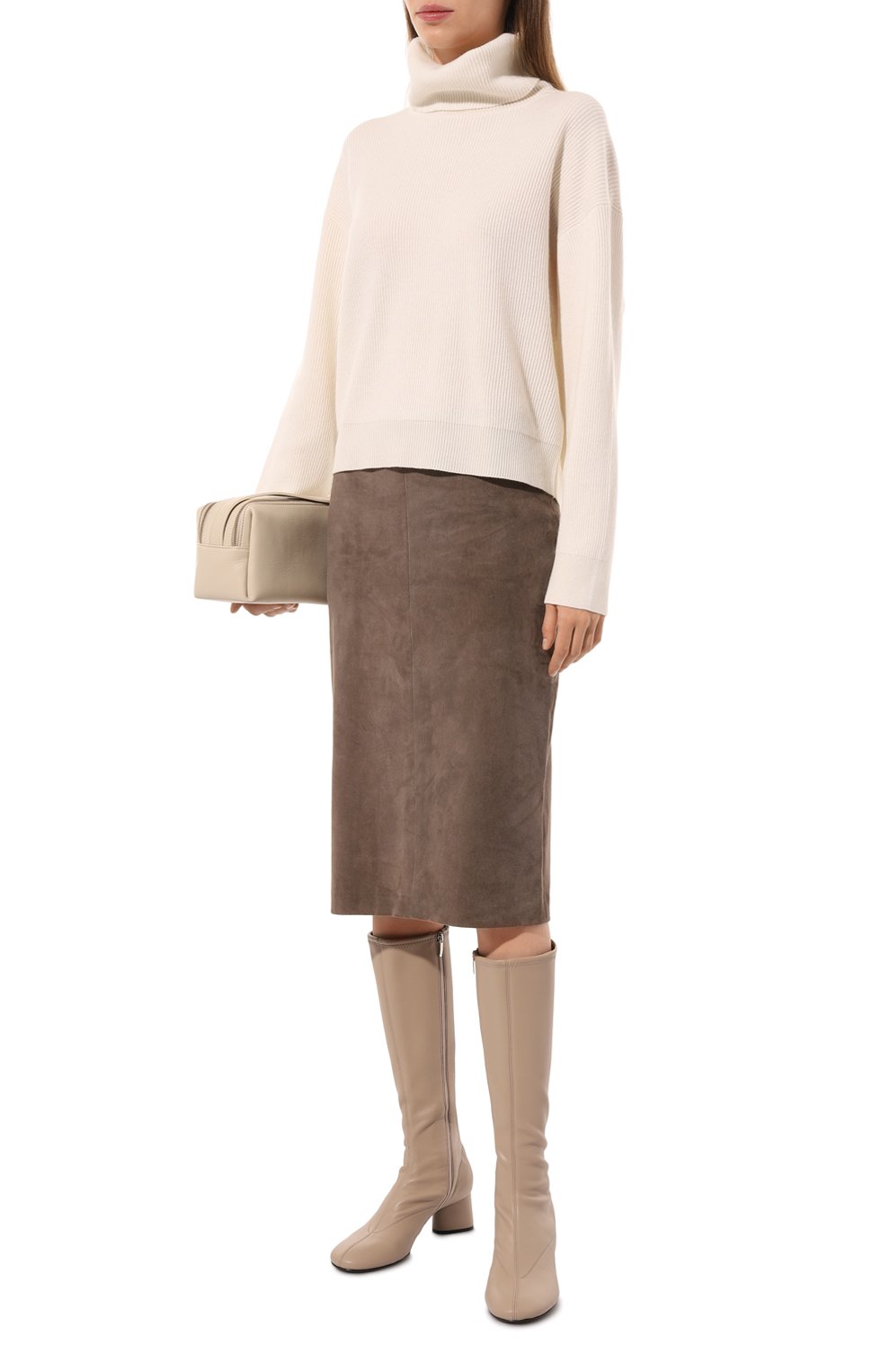 Сапоги sr pilier 50 SERGIO ROSSI бежевого цвета по цене 93300 руб., арт. B10910/MTEE54, фото 2 Сапоги sr pilier 50 SERGIO ROSSI, арт. B10910/MTEE54, фото 2