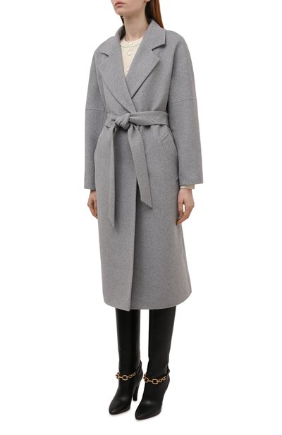 Пальто из шерсти и кашемира SEVEN LAB серого цвета по цене 31500 руб., арт. CV12 grey, фото 3 Пальто из шерсти и кашемира SEVEN LAB, арт. CV12 grey, фото 3