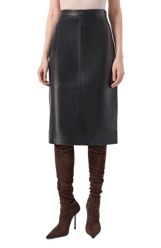 Кожаная юбка Antonelli Firenze P9117/8966 Чёрный  P9117/8966 Фото 3