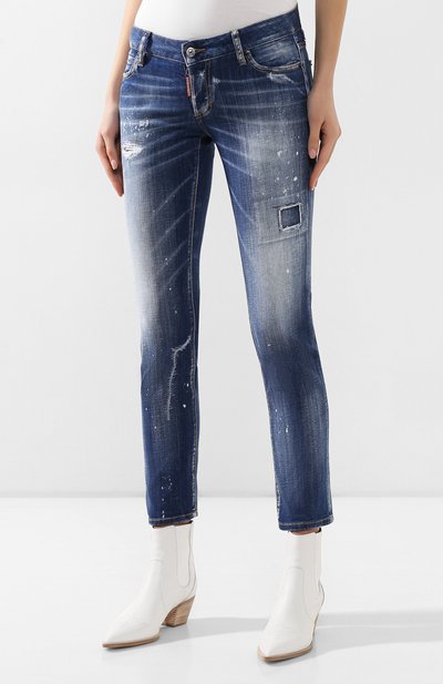 Джинсы DSQUARED2 синего цвета по цене 49950 руб., арт. S75LB0282/S30342, фото 3 Джинсы DSQUARED2, арт. S75LB0282/S30342, фото 3