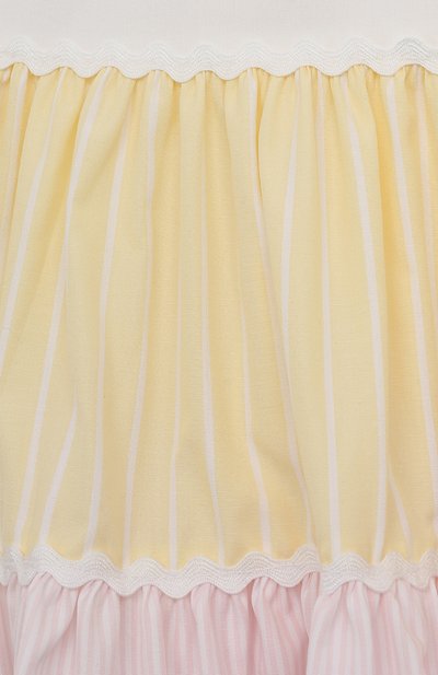 Хлопковое платье IL GUFO разноцветного цвета по цене 14750 руб., арт. P22VM676C1069/12M-18M, фото 3 Хлопковое платье IL GUFO, арт. P22VM676C1069/12M-18M, фото 3