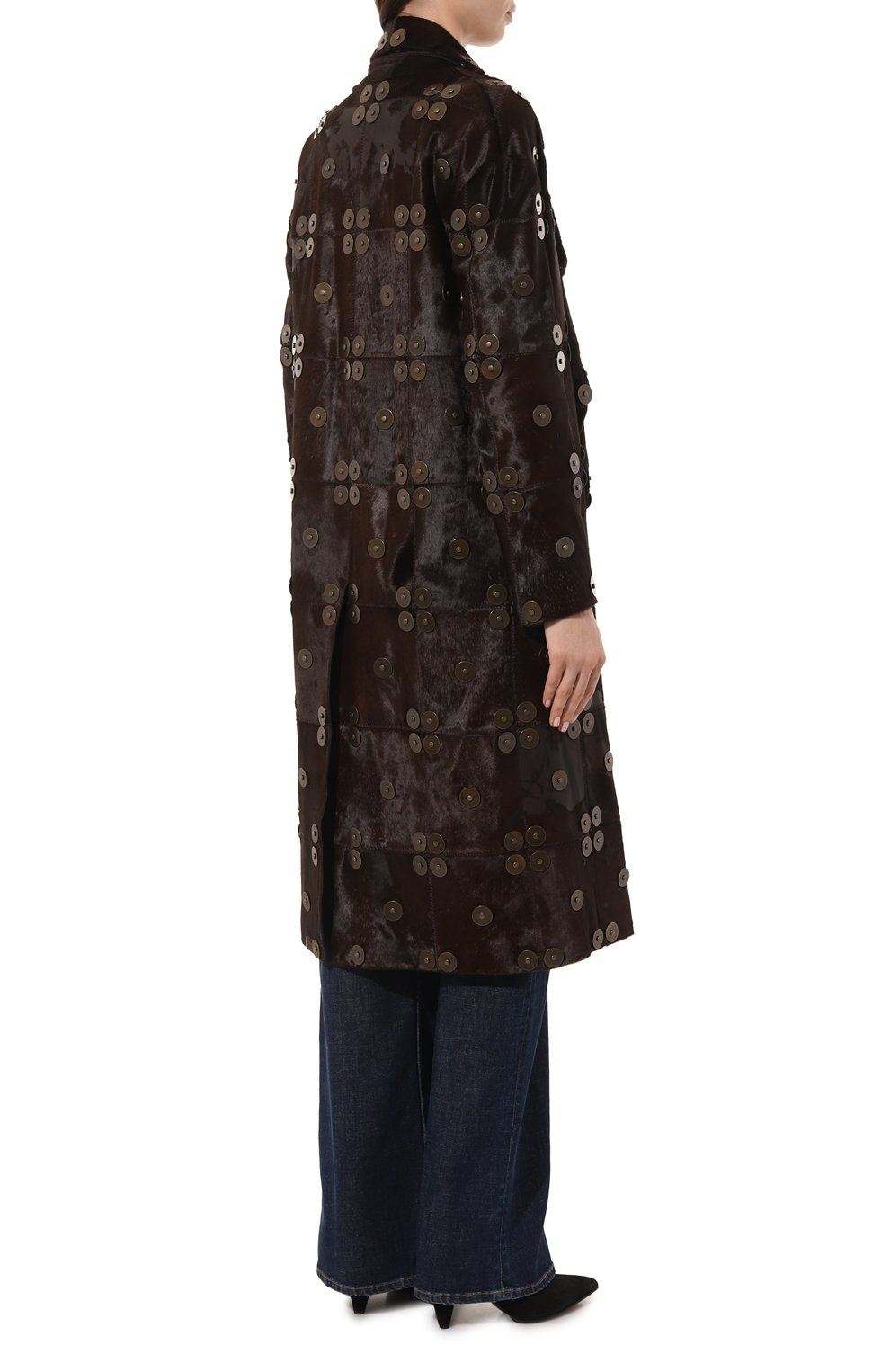 Накидка из теленка TOM FORD коричневого цвета по цене 1675000 руб., арт. CPL625/LEX076, фото 4 Накидка из теленка TOM FORD, арт. CPL625/LEX076, фото 4