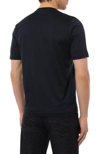 Хлопковая футболка ZILLI, арт. MBZ-NT510-MICR1/MC01, фото 4