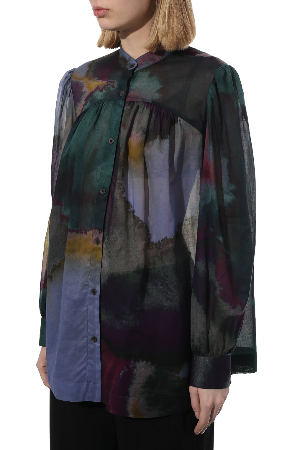 Хлопковая блузка DRIES VAN NOTEN, арт. 221-030751-4125, фото 3