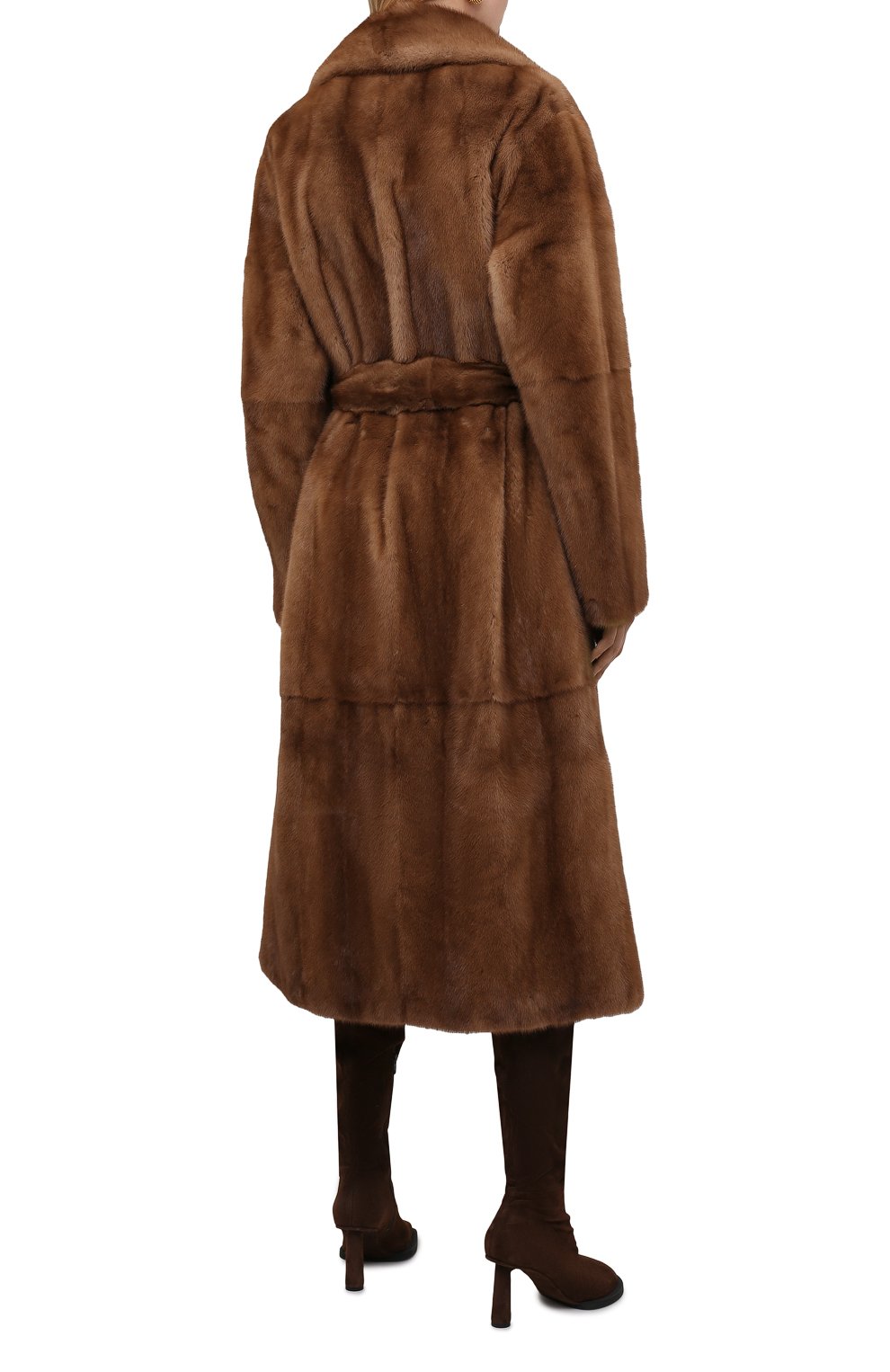 Шуба из норки YVES SALOMON, арт. 21WYM34925VFLX/REDGL, фото 4