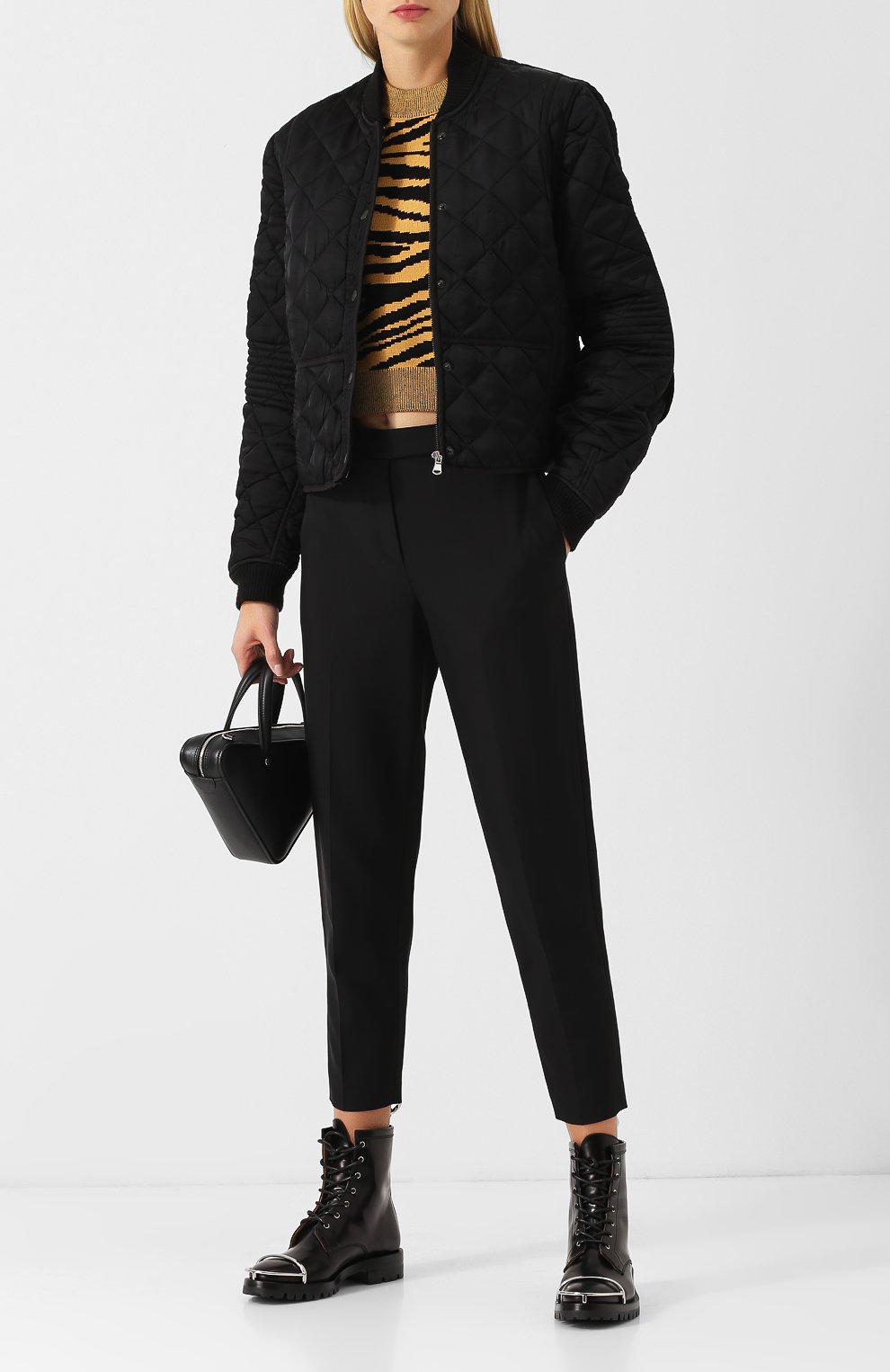 Стеганая куртка из вискозы PROENZA SCHOULER черного цвета по цене 52050 руб., арт. WL1832096-BY104S, фото 2 Стеганая куртка из вискозы PROENZA SCHOULER, арт. WL1832096-BY104S, фото 2