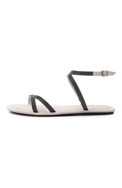 Замшевые сандалии BRUNELLO CUCINELLI, арт. MZSFC2889, фото 4