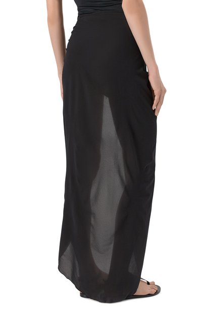 Парео BALMAIN черного цвета по цене 51750 руб., арт. BKG462220/001, фото 4 Парео BALMAIN, арт. BKG462220/001, фото 4