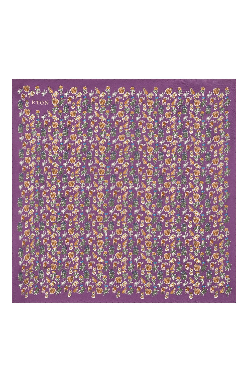 Шелковый платок ETON фиолетового цвета по цене 5570 руб., арт. A000 33121, фото 3 Шелковый платок ETON, арт. A000 33121, фото 3