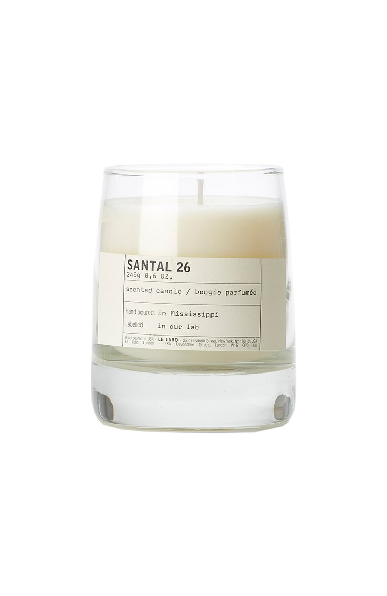 Свеча santal 26 LE LABO бесцветного цвета, арт. 811901028280 | Фото 1 (Материал внутренний: Не назначено; Региональные ограничения белый список (Axapta Mercury): Не проставлено; Нос: Не проставлено; Статус проверки: Проверена категория; Ограничения доставки: flammable)