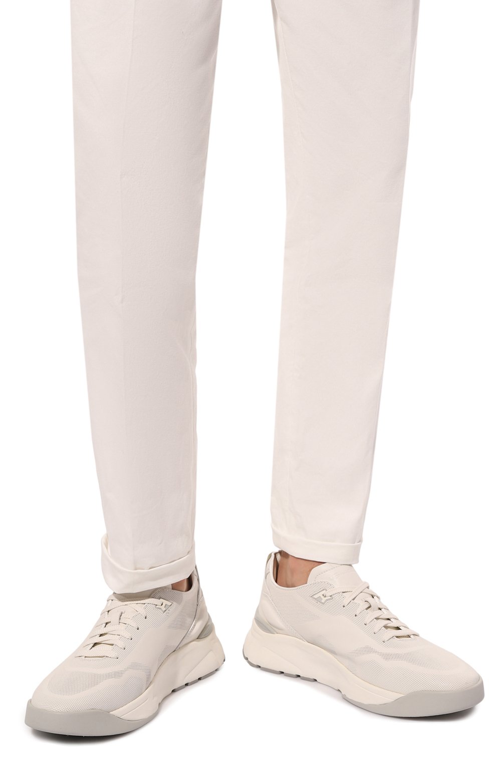 Кожаные кроссовки hy-run SANTONI, арт. MBHG22012BGRTATF, фото 3