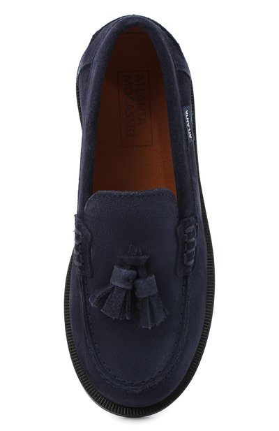 Замшевые лоферы ATLANTA MOCASSIN синего цвета по цене 11450 руб., арт. 9RG9ACR16KBUTT/28-34, фото 4 Замшевые лоферы ATLANTA MOCASSIN, арт. 9RG9ACR16KBUTT/28-34, фото 4