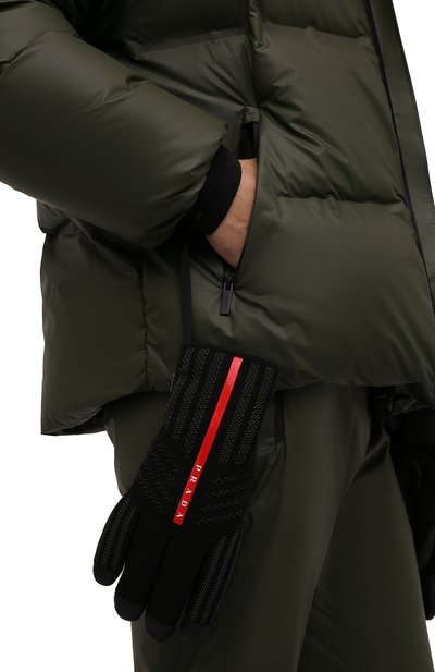 Комбинированные перчатки PRADA, арт. 4GG115-3K5X-F0002, фото 5