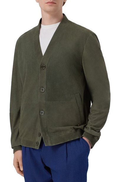 Замшевый бомбер STEFANO RICCI, арт. M7J6100140/SUEJS3, фото 3