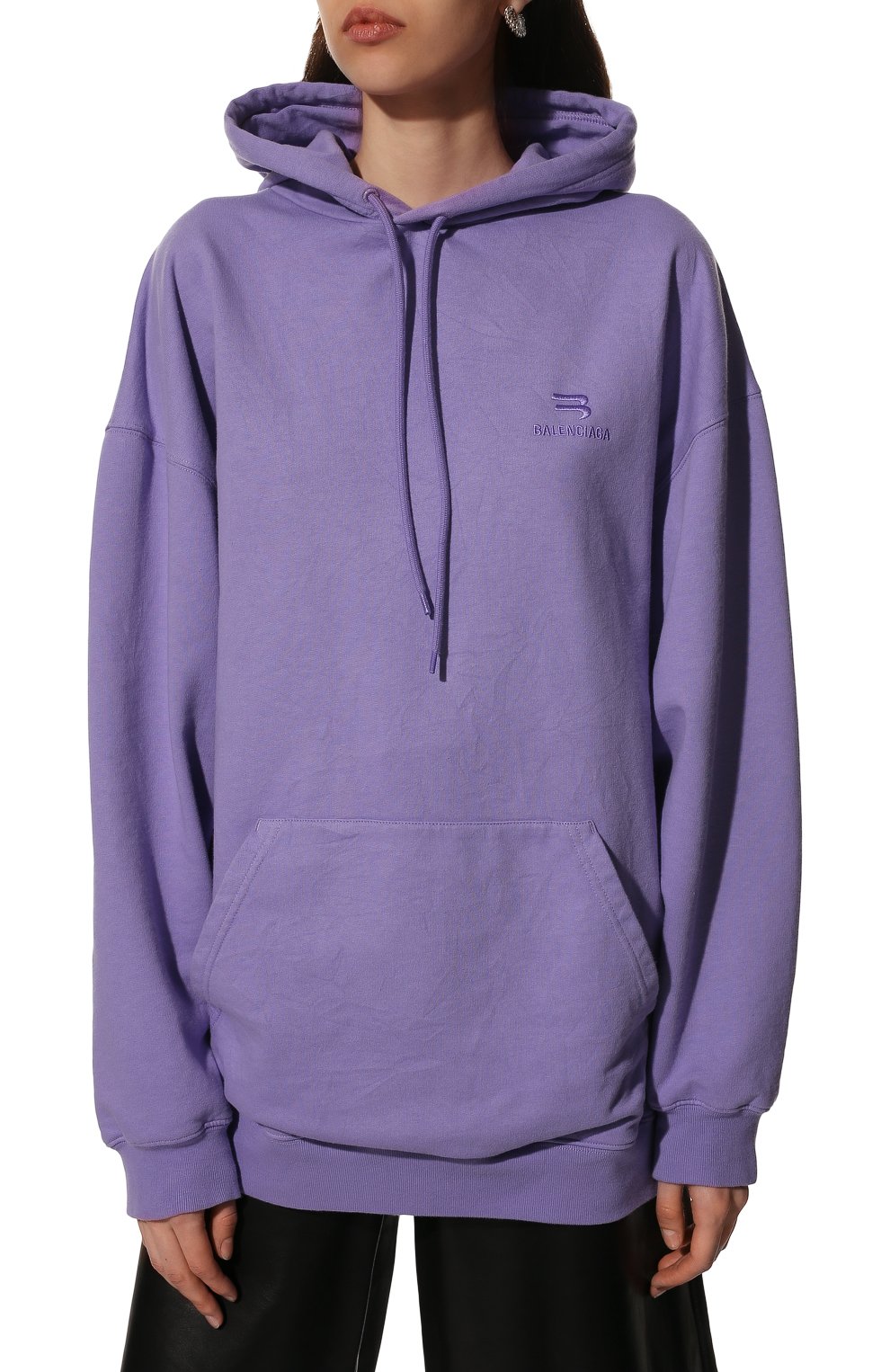 Хлопковое худи BALENCIAGA, арт. 578135/TLVA1, фото 3