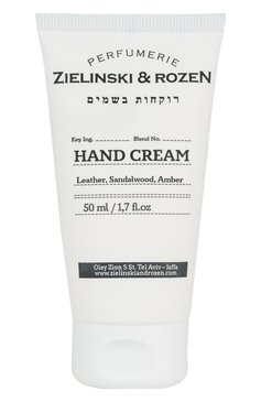 Крем для рук кожа, сандал, амбра (50ml) ZIELINSKI&ROZEN бесцветного цвета, арт. 7290116444789 | Фото 1 (Назначение: Для рук; Региональные ограничения белый список (Axapta Mercury): Не проставлено; Нос: Не проставлено; Тип продукта: Кремы)