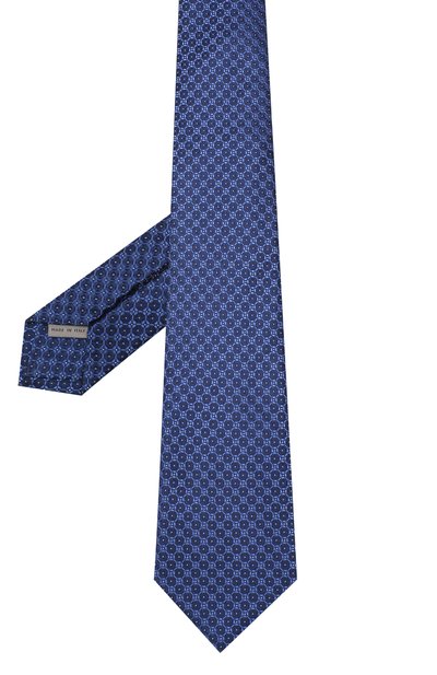 Шелковый галстук CANALI темно-синего цвета по цене 15450 руб., арт. 82/HX02115, фото 2 Шелковый галстук CANALI, арт. 82/HX02115, фото 2
