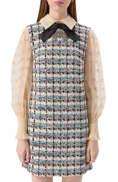 Твидовое платье VALENTINO, арт. 7B3VADR5/9E6, фото 3