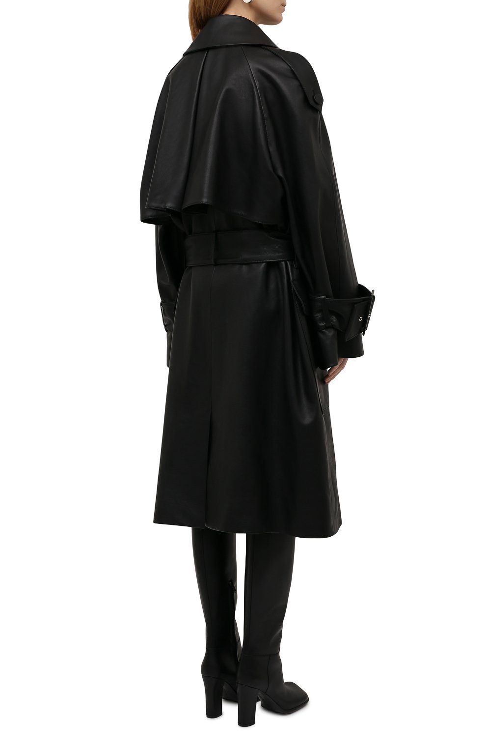 Кожаное пальто KHAITE, арт. 7049708/NEDDING, фото 4