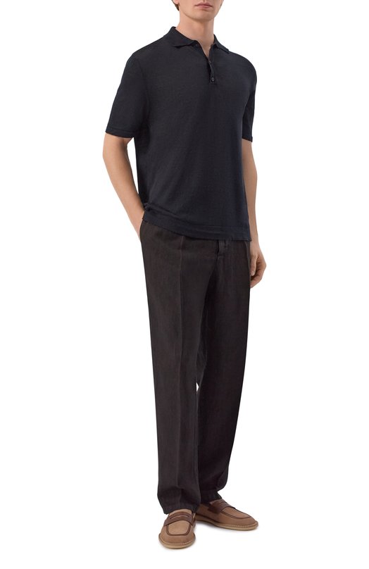 Льняные брюки InLinum JEAN 19/TR0PEA Серый  JEAN 19/TR0PEA Фото 2