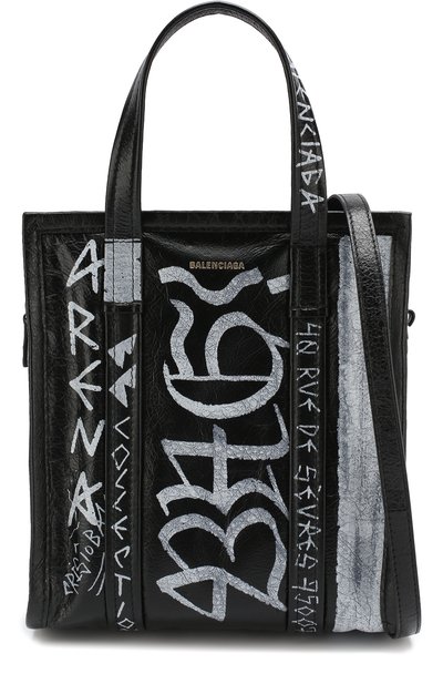 Сумка graffiti bazar shopper xs BALENCIAGA, арт. 513989/0FE0N, фото 5