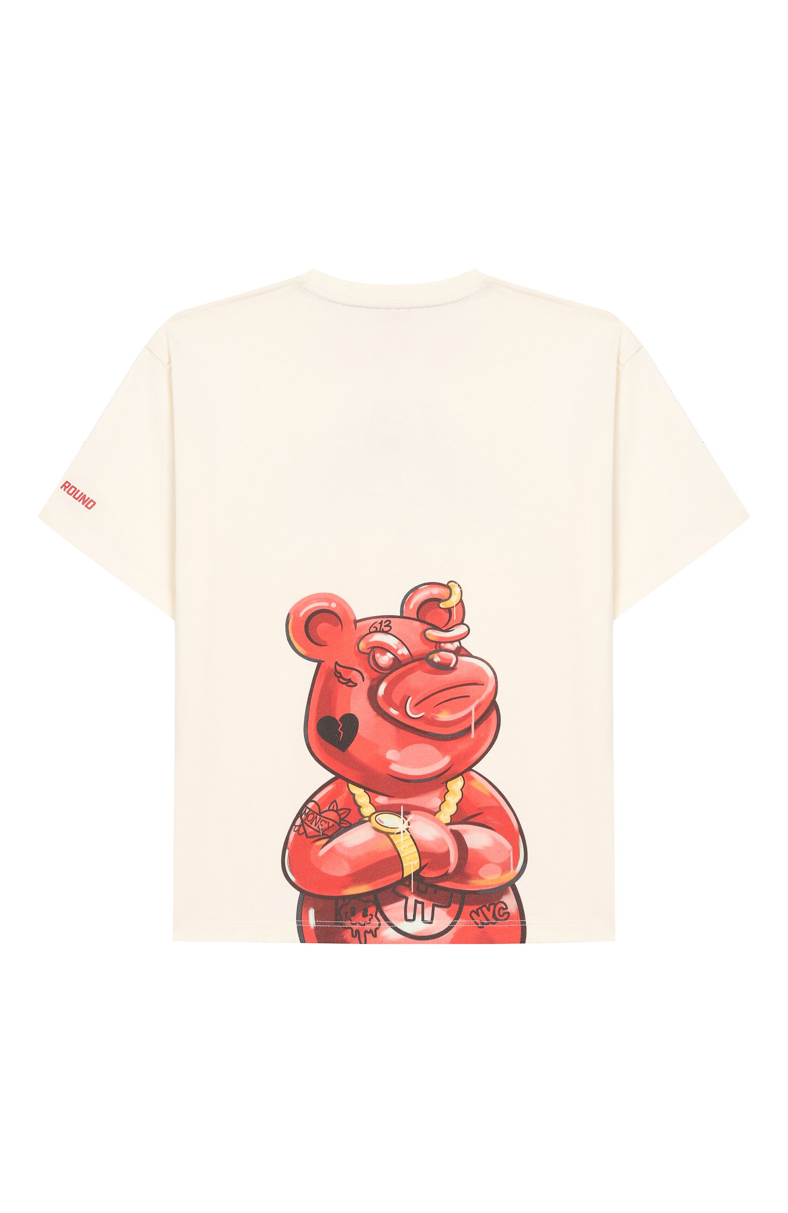 Хлопковая футболка SPRAYGROUND, арт. SPY1518IV0/PAINTED DIABL0 0VER T-SHIRT IV0RY, фото 2