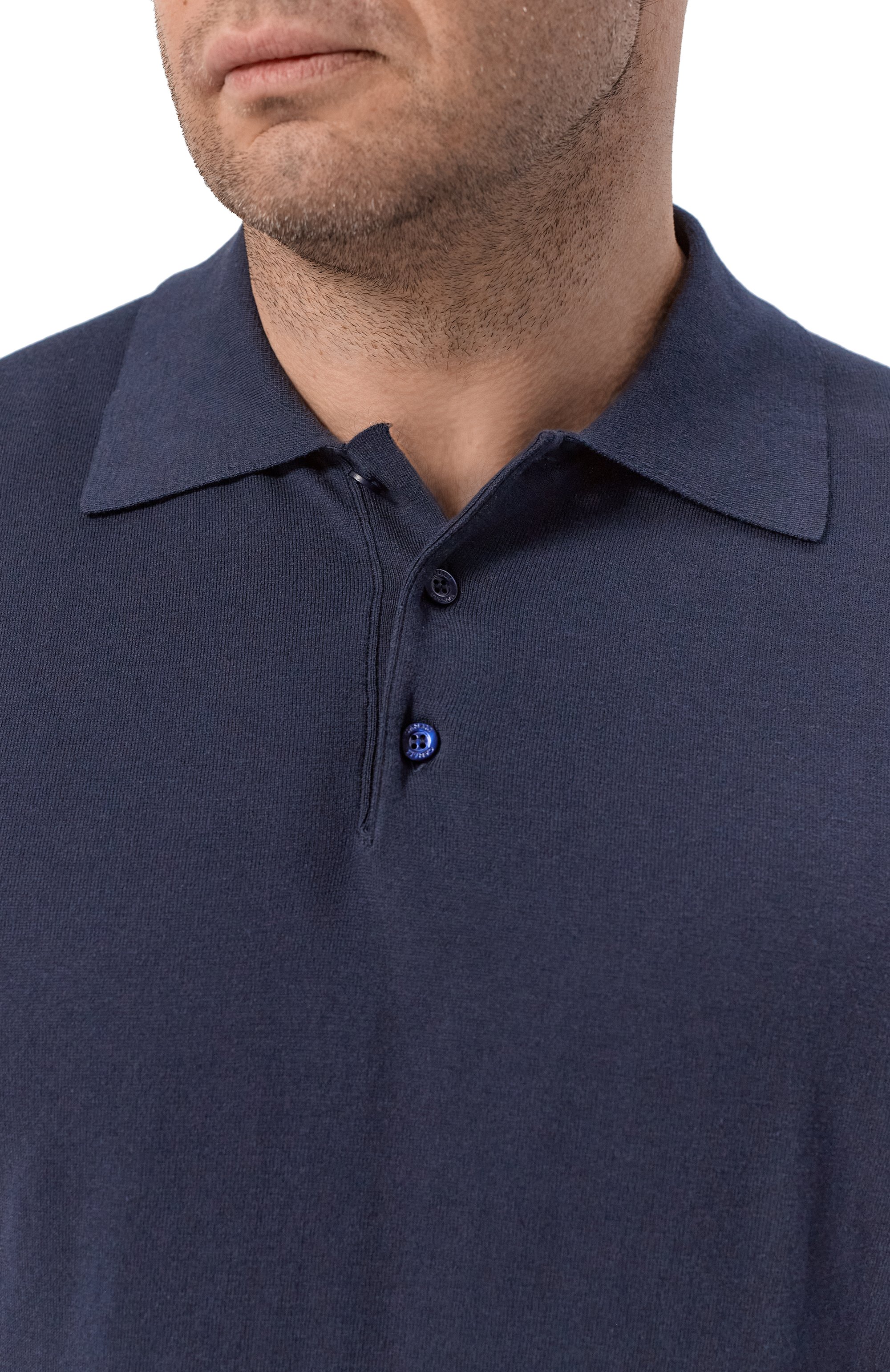 Поло из хлопка и шелка CANALI, арт. C0127B/MK02479_001, фото 5