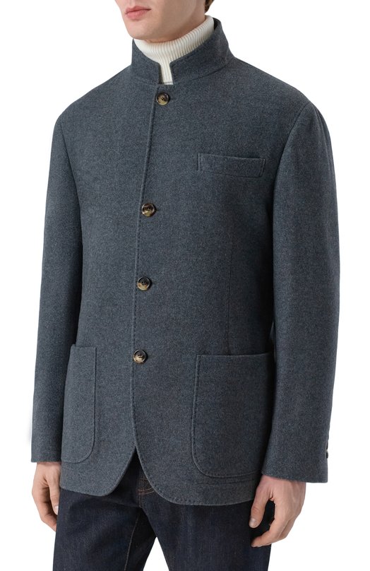 Кашемировая куртка Brunello Cucinelli MT4016265 Серый  MT4016265 Фото 3
