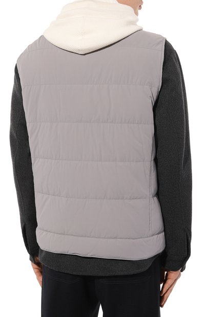 Пуховый жилет BRUNELLO CUCINELLI, арт. MM4037346G, фото 4