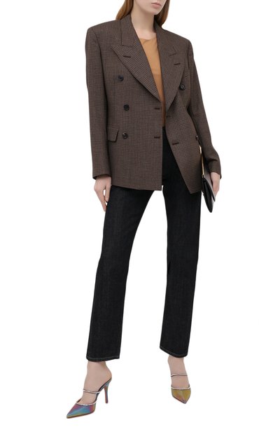 Текстильные мюли gilda AMINA MUADDI разноцветного цвета по цене 111500 руб., арт. GILDAMULESP/LED/MULTIC0L0R, фото 2 Текстильные мюли gilda AMINA MUADDI, арт. GILDAMULESP/LED/MULTIC0L0R, фото 2