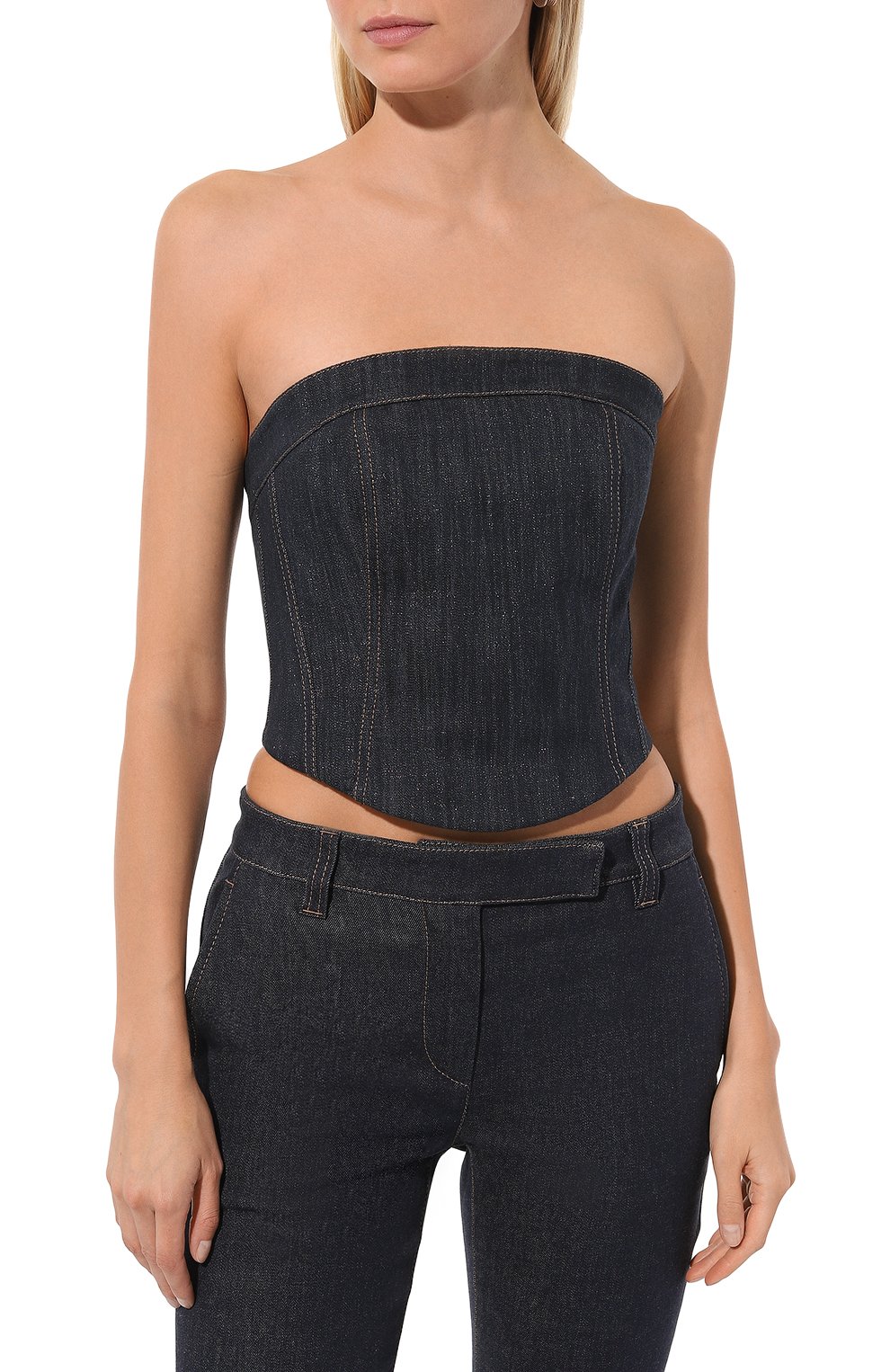 Джинсовый корсет BRUNELLO CUCINELLI, арт. ML161TR08, фото 3