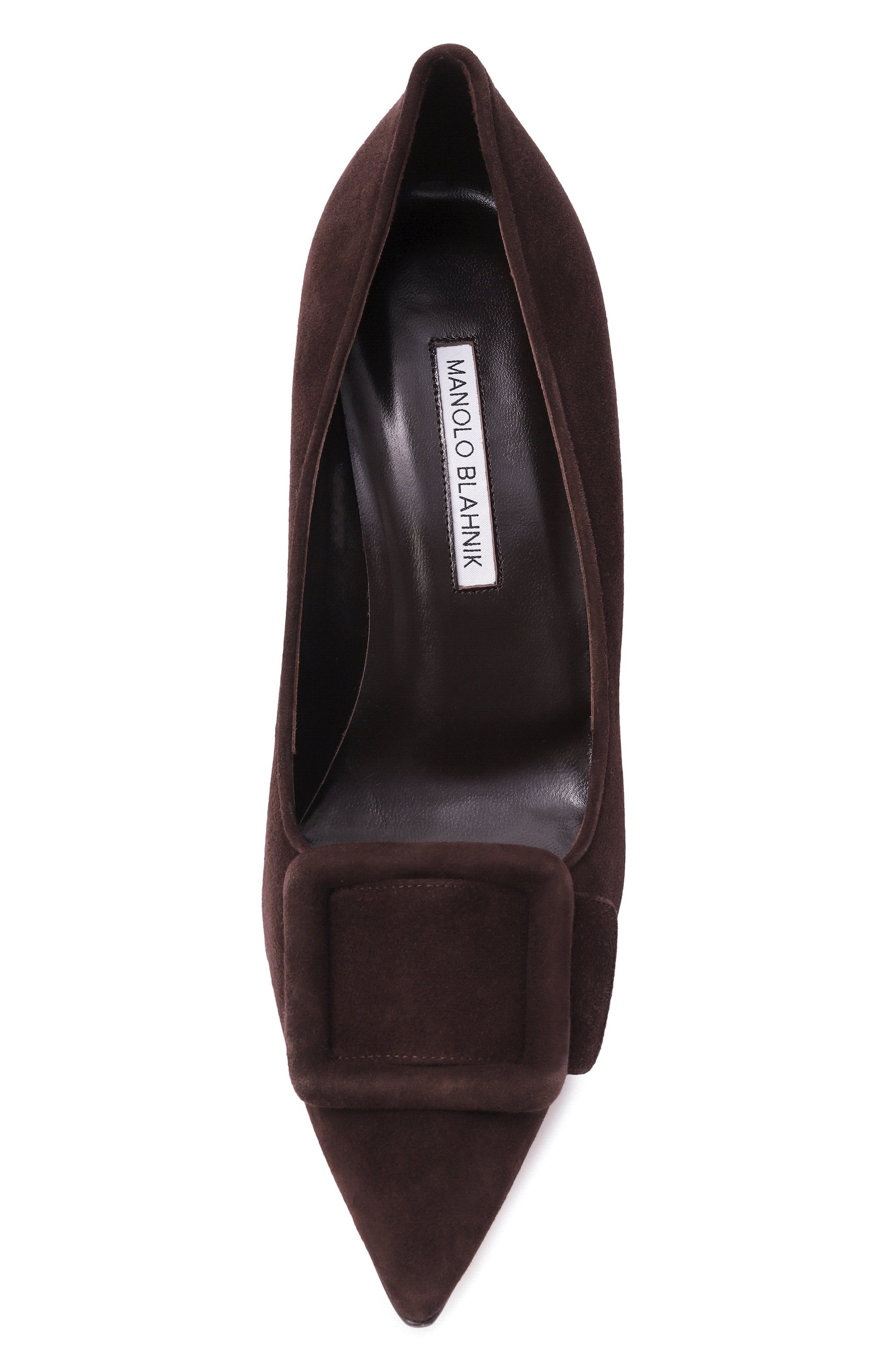 Замшевые туфли MANOLO BLAHNIK темно-коричневого цвета по цене 104500 руб., арт. 219-0373/SUE, фото 6 Замшевые туфли MANOLO BLAHNIK, арт. 219-0373/SUE, фото 6