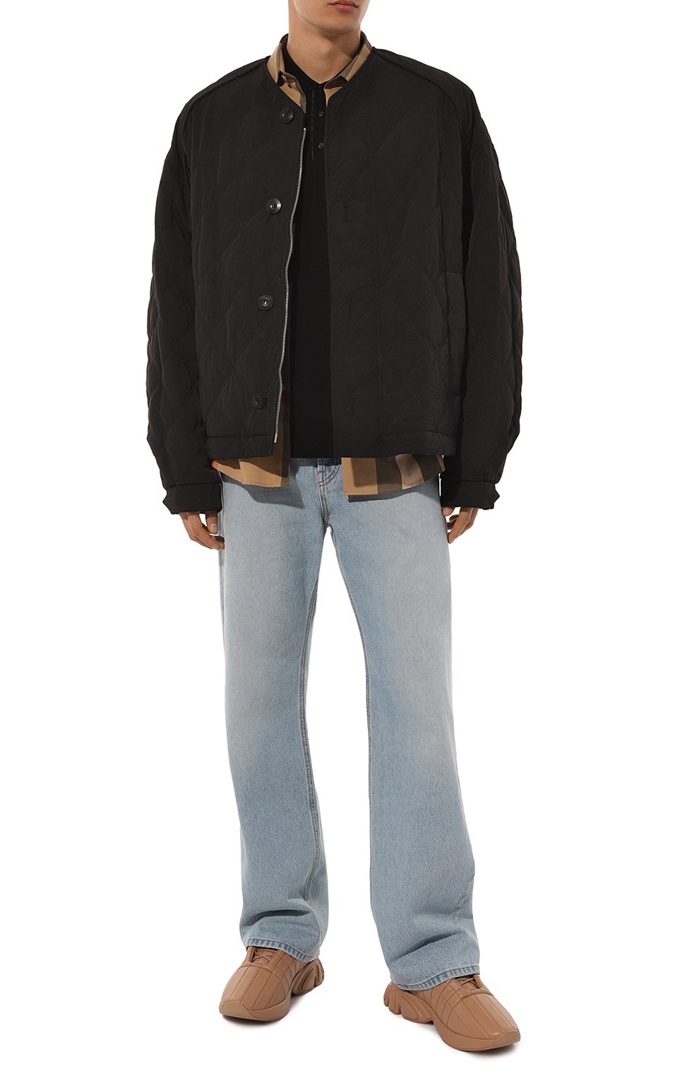 Кожаные кроссовки BURBERRY, арт. 8060225, фото 2