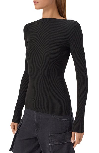 Шерстяной пуловер RICK OWENS черного цвета по цене 75300 руб., арт. RP02F5683/RIBM, фото 3 Шерстяной пуловер RICK OWENS, арт. RP02F5683/RIBM, фото 3