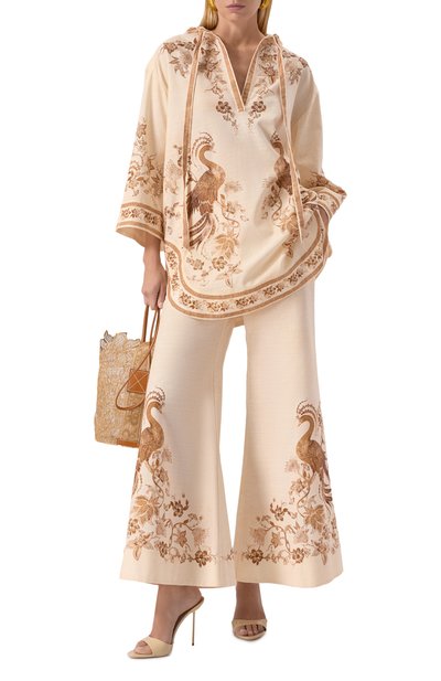 Хлопковые брюки ZIMMERMANN, арт. 3416PSS253, фото 2