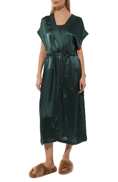 Халат из вискозы и шелка LUNA DI SETA, арт. VLST61098, фото 3