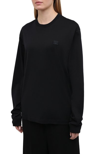 Хлопковый лонгслив ACNE STUDIOS, арт. CL0087/W, фото 3
