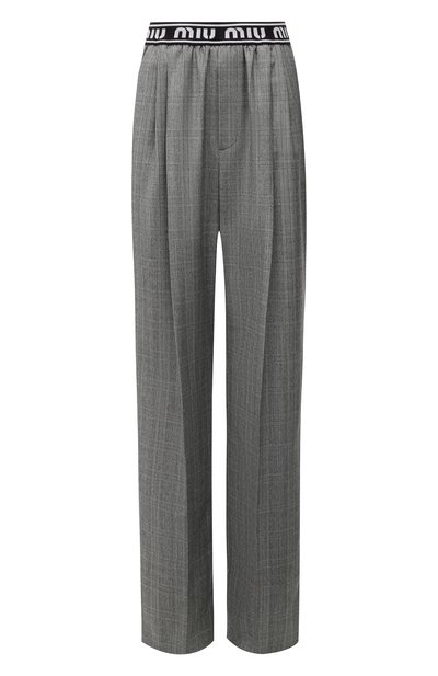 Шерстяные брюки MIU MIU, арт. MP1430-1JJ8-F0154, фото 1