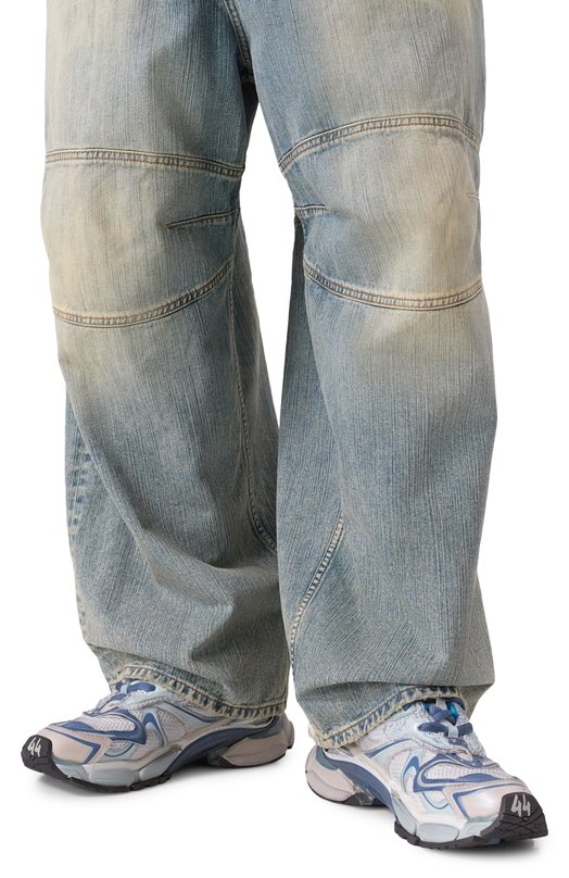 Комбинированные кроссовки Runner 2.0 Balenciaga 779066/W3RXP Голубой  779066/W3RXP Фото 3