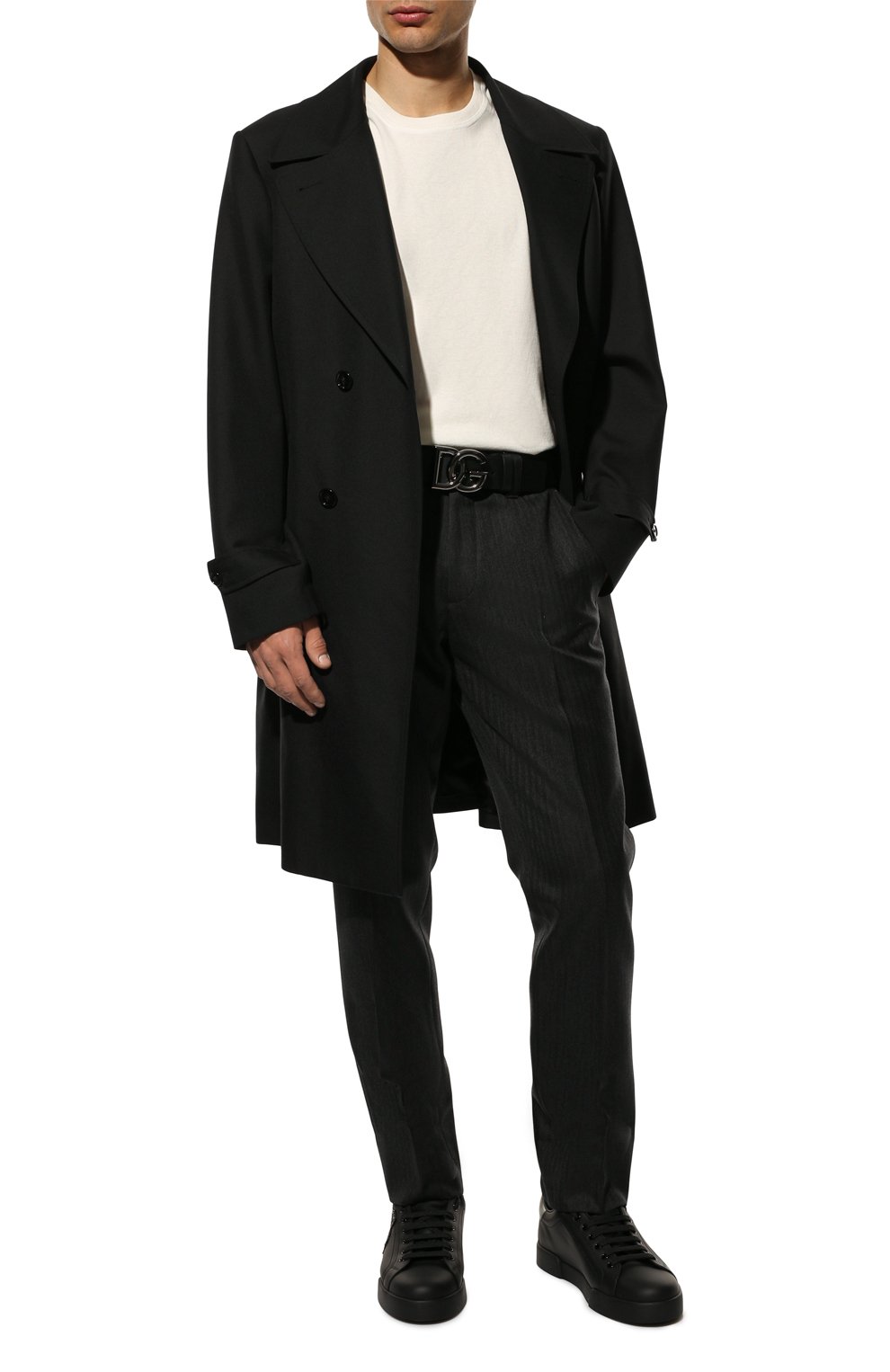 Кожаные кеды portofino DOLCE & GABBANA, арт. CS1761/AH164, фото 2