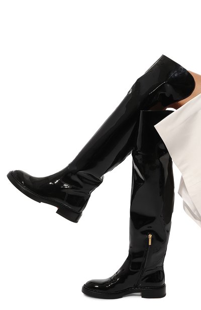 Кожаные ботфорты SANTONI, арт. WSAL70563BJ2TSQ9N01, фото 3