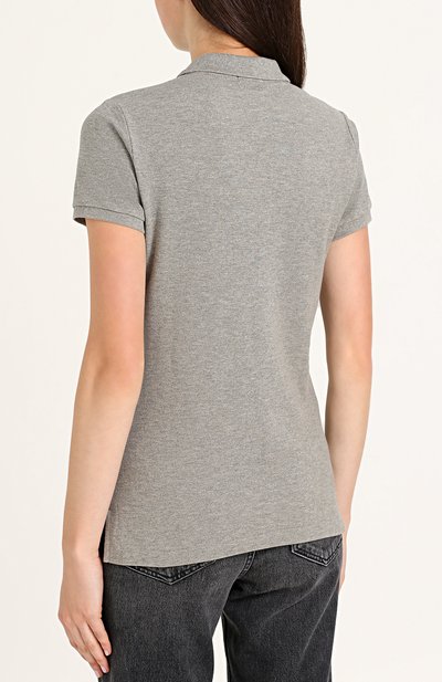 Хлопковое поло с вышитым логотипом бренда POLO RALPH LAUREN, арт. 211505656, фото 4