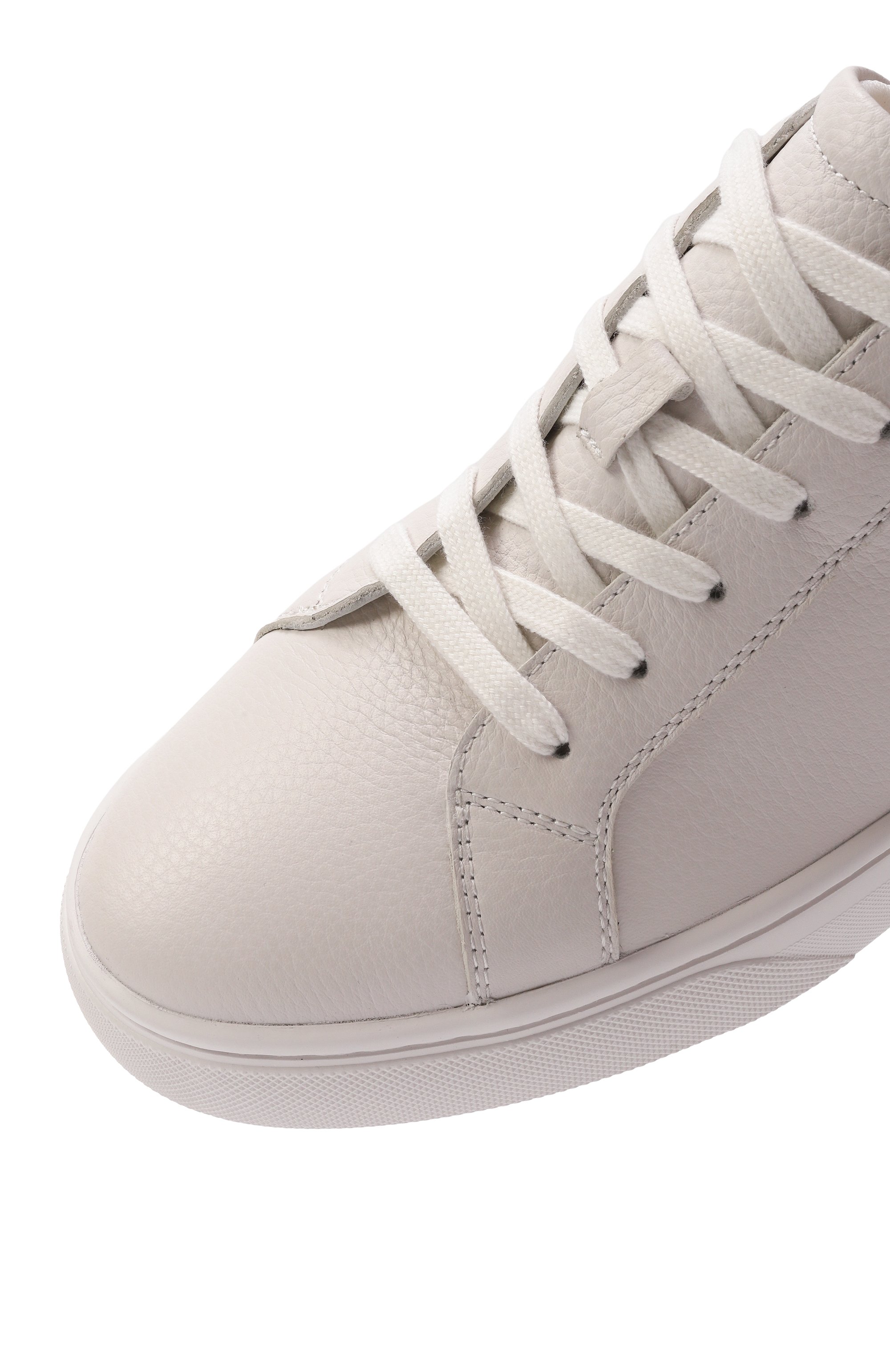 Кожаные кеды 12 STOREEZ светло-серого цвета по цене 19000 руб., арт. 129154, фото 7 Кожаные кеды 12 STOREEZ, арт. 129154, фото 7