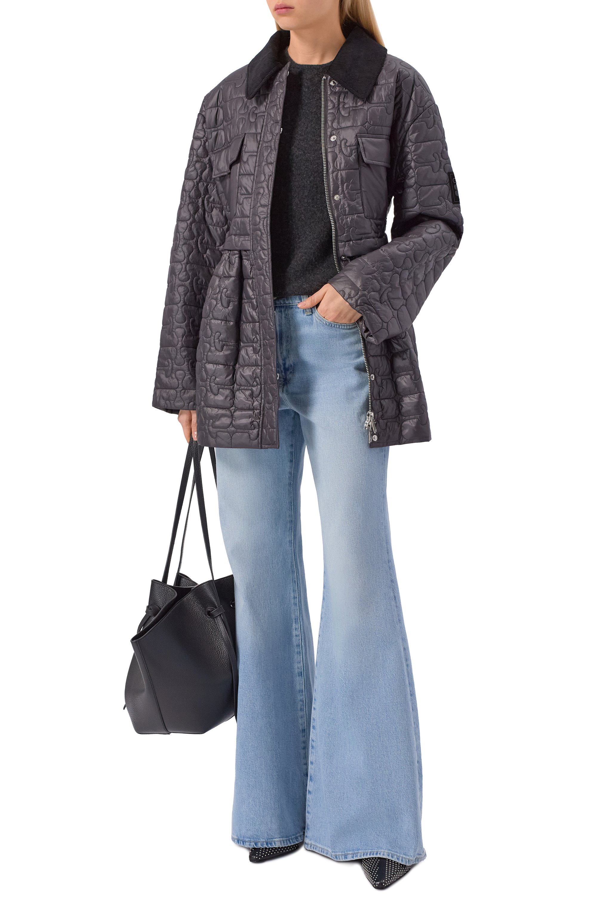 Джинсы retro flare 7 FOR ALL MANKIND голубого цвета по цене 31550 руб., арт. 7U4F0C10/RETR0 FLARE, фото 2 Джинсы retro flare 7 FOR ALL MANKIND, арт. 7U4F0C10/RETR0 FLARE, фото 2