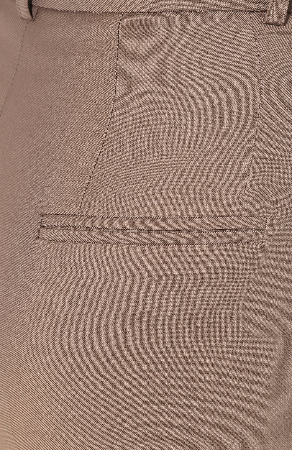 Шерстяные брюки JM STUDIO коричневого цвета по цене 23980 руб., арт. FW192031, фото 5 Шерстяные брюки JM STUDIO, арт. FW192031, фото 5