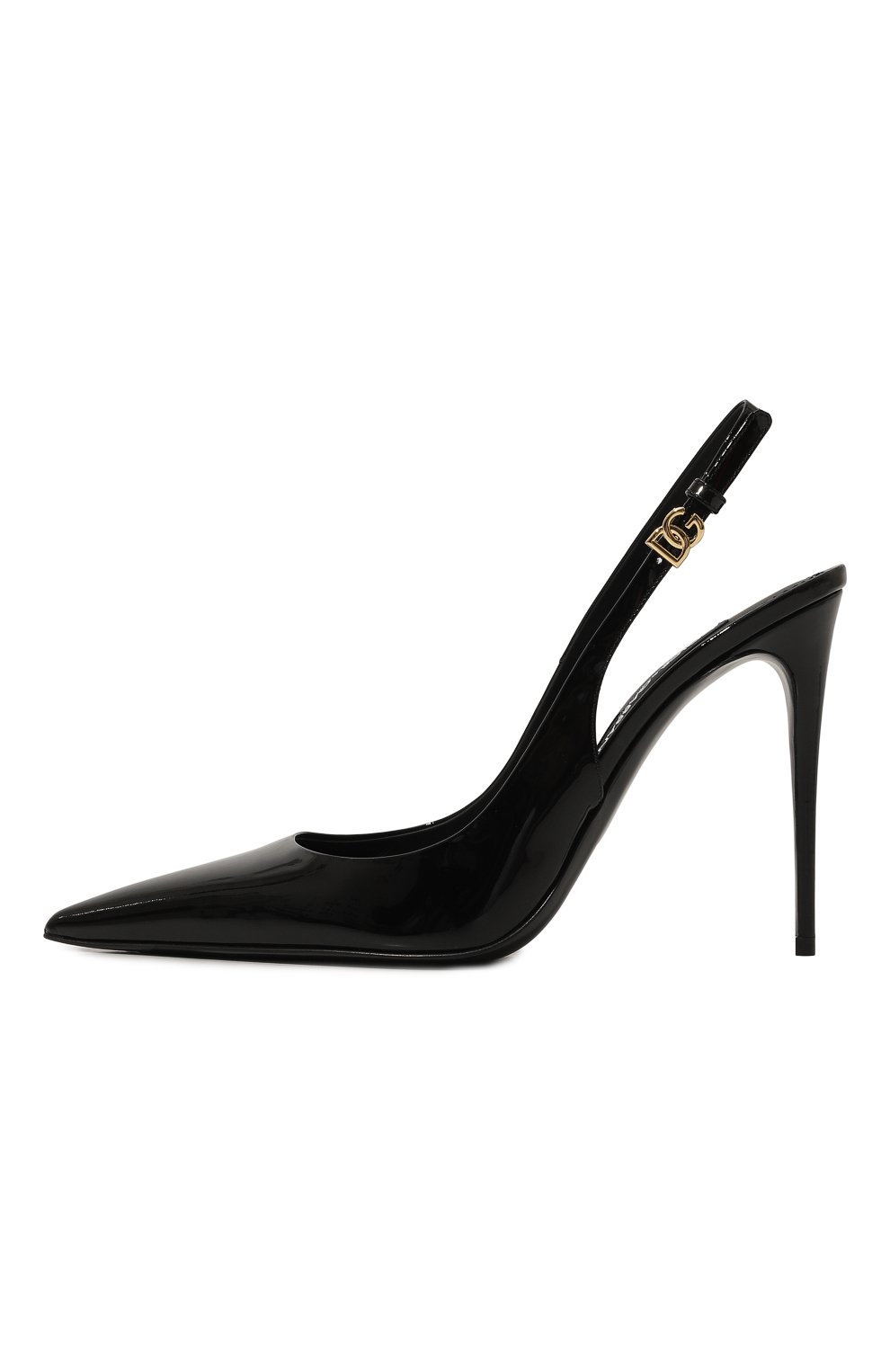 Кожаные туфли lollo 105 DOLCE & GABBANA черного цвета по цене 92400 руб., арт. CG0748/A1471, фото 4 Кожаные туфли lollo 105 DOLCE & GABBANA, арт. CG0748/A1471, фото 4