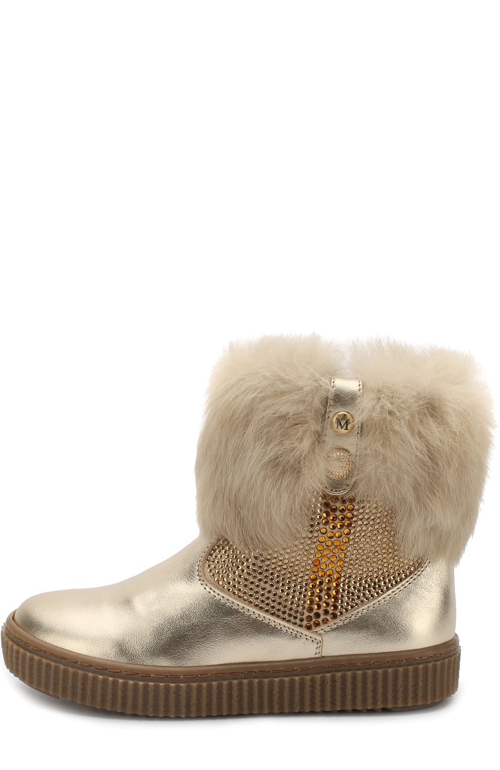 Кожаные сапоги со стразами и меховой отделкой MISSOURI, арт. 4223A/27-30, фото 2