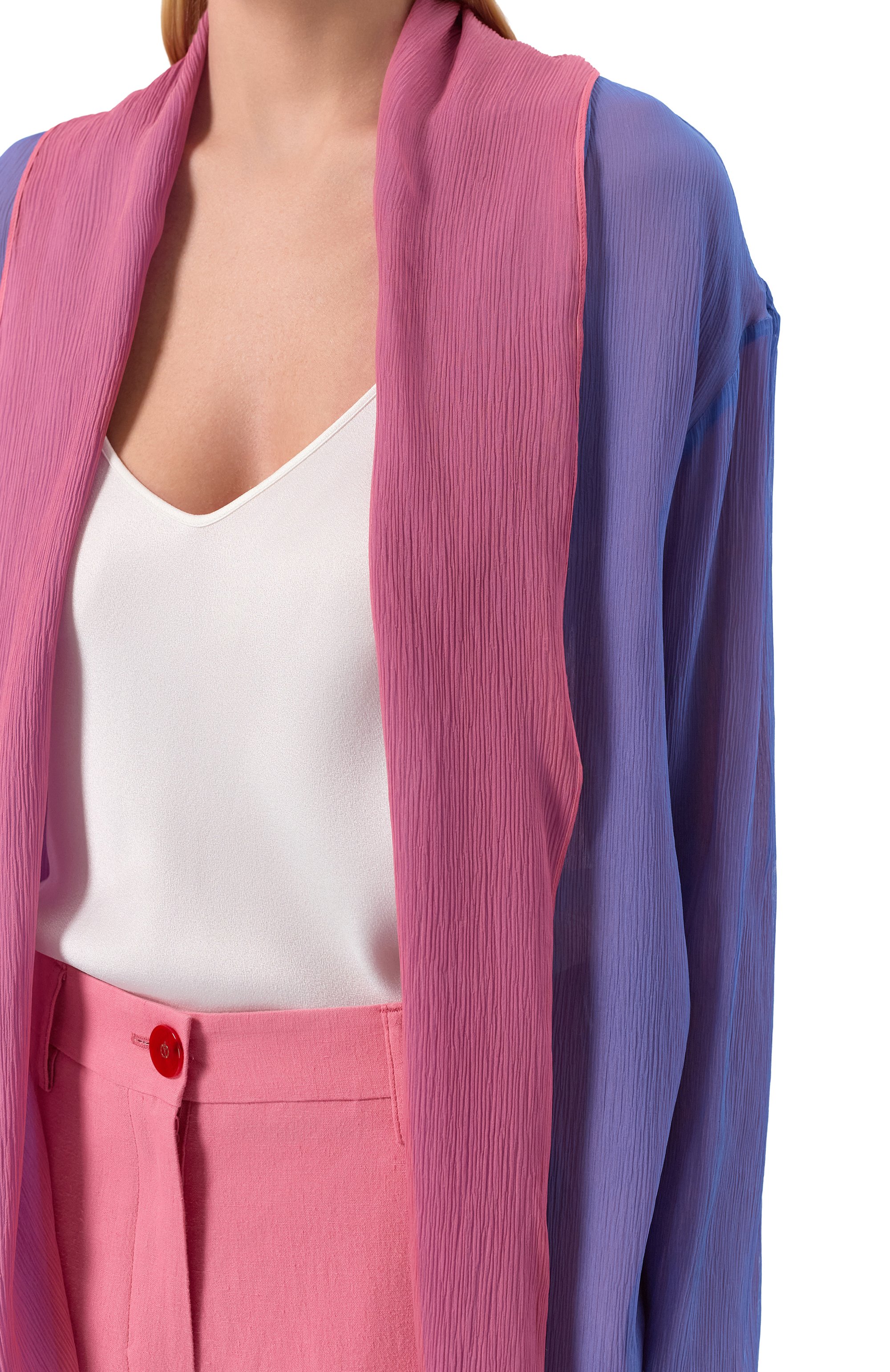 Двусторонняя накидка из шелка GIORGIO ARMANI, арт. GW003067/TE20209, фото 5