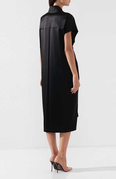 Атласное платье BALENCIAGA, арт. 582856/TA021, фото 4